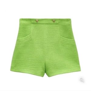 ✨Brand new Zara Textured tweed High waisted shorts ✨
